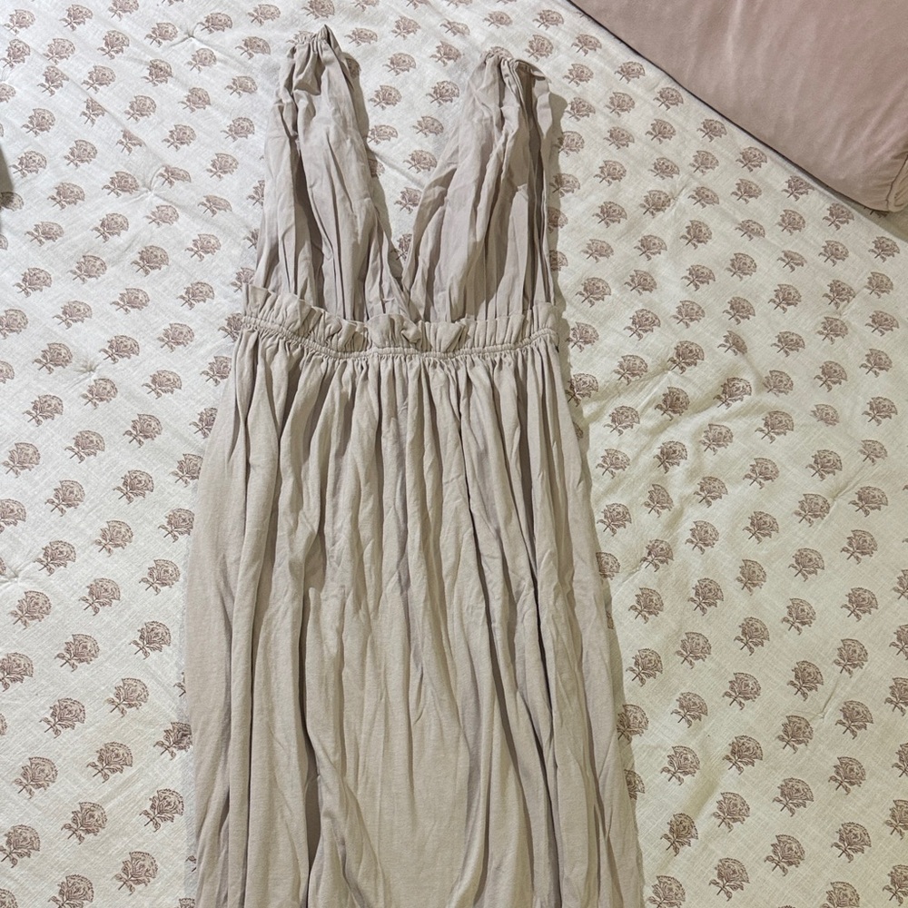 Zara Taupe midi Dress
